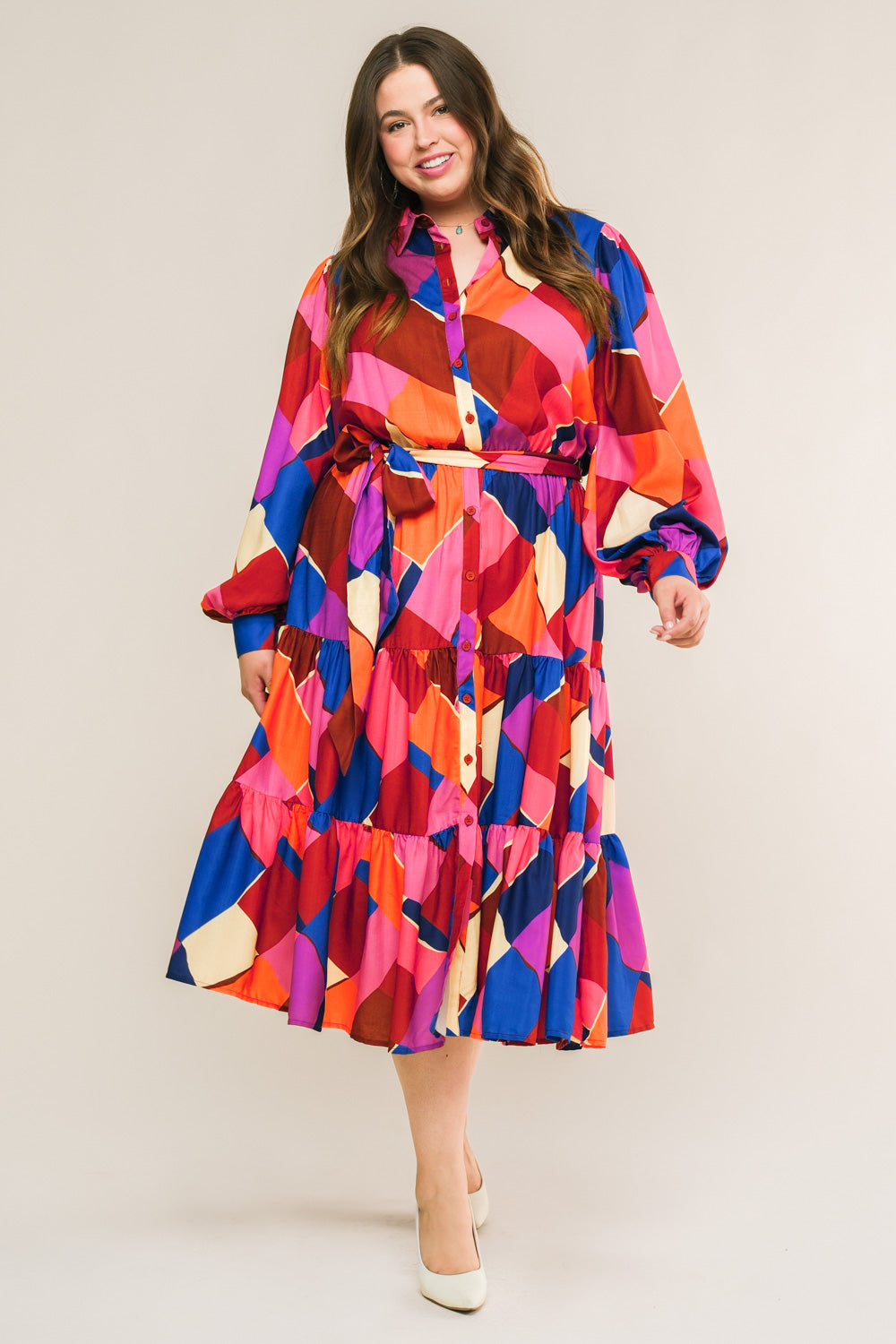 WISE WOMAN WOVEN MIDI DRESS Flying Tomato